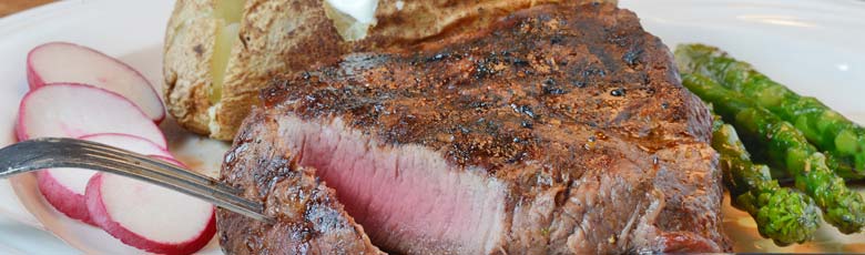Steak Dinner with sides at the Olde Bryan Inn