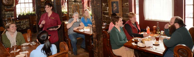patrons enjoying dinner at the Olde Bryan Inn
